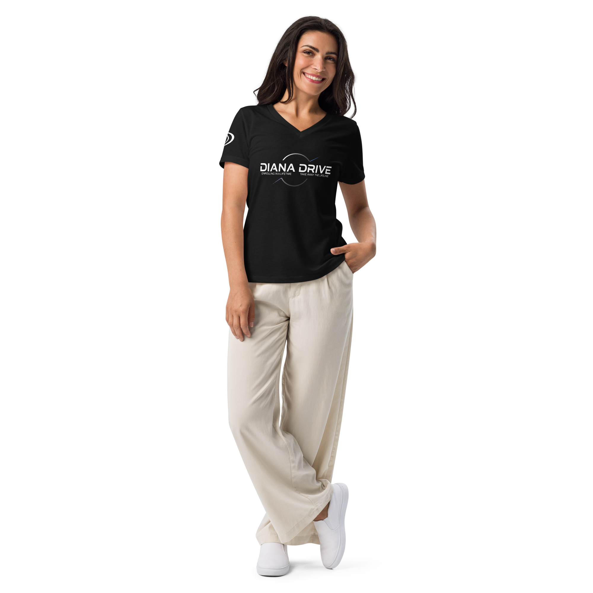 Cosmic Lifetime T-Shirt (Women’s Relaxed V-Neck) - Image 2