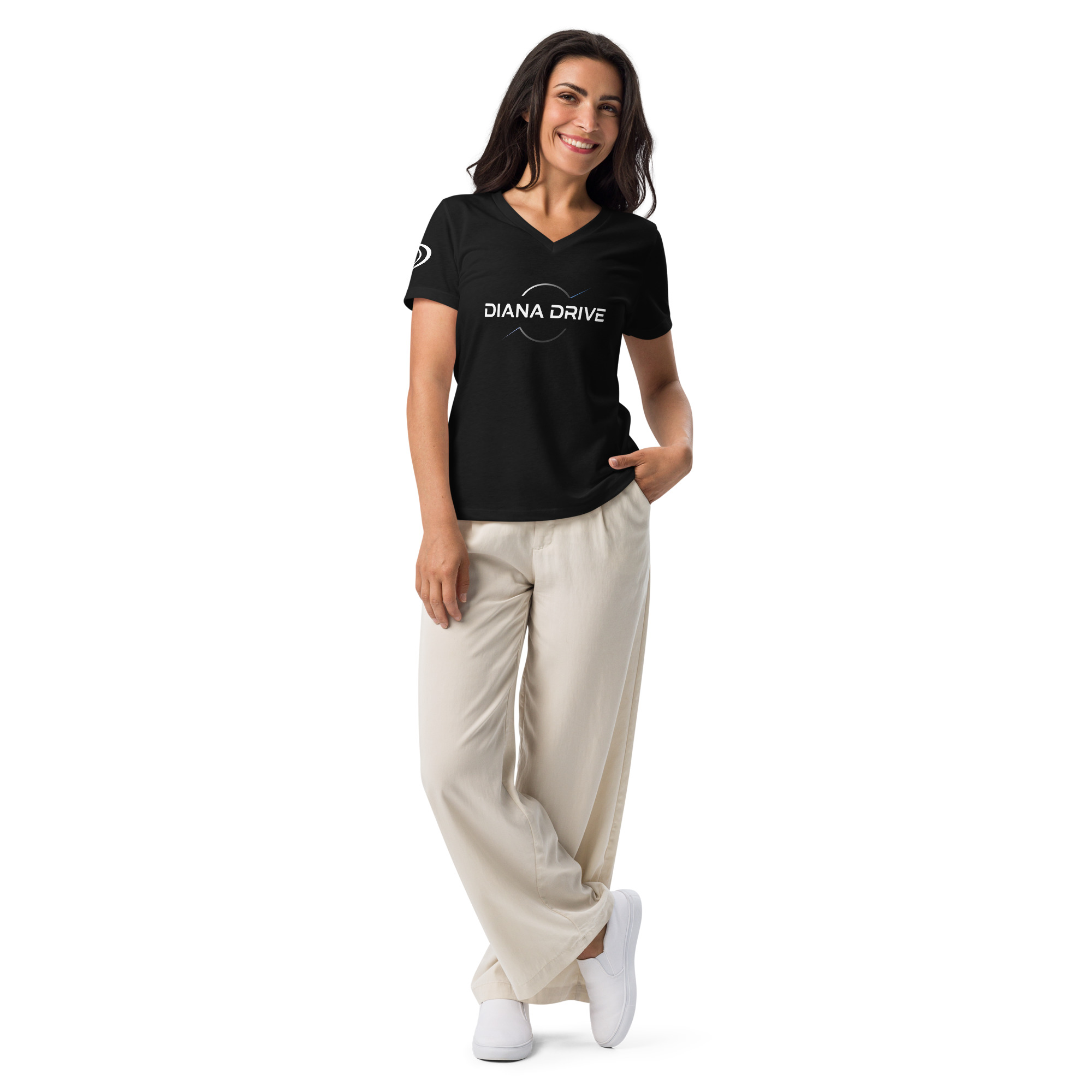 Cosmic Drive T-Shirt (Women’s Relaxed V-Neck) - Image 4